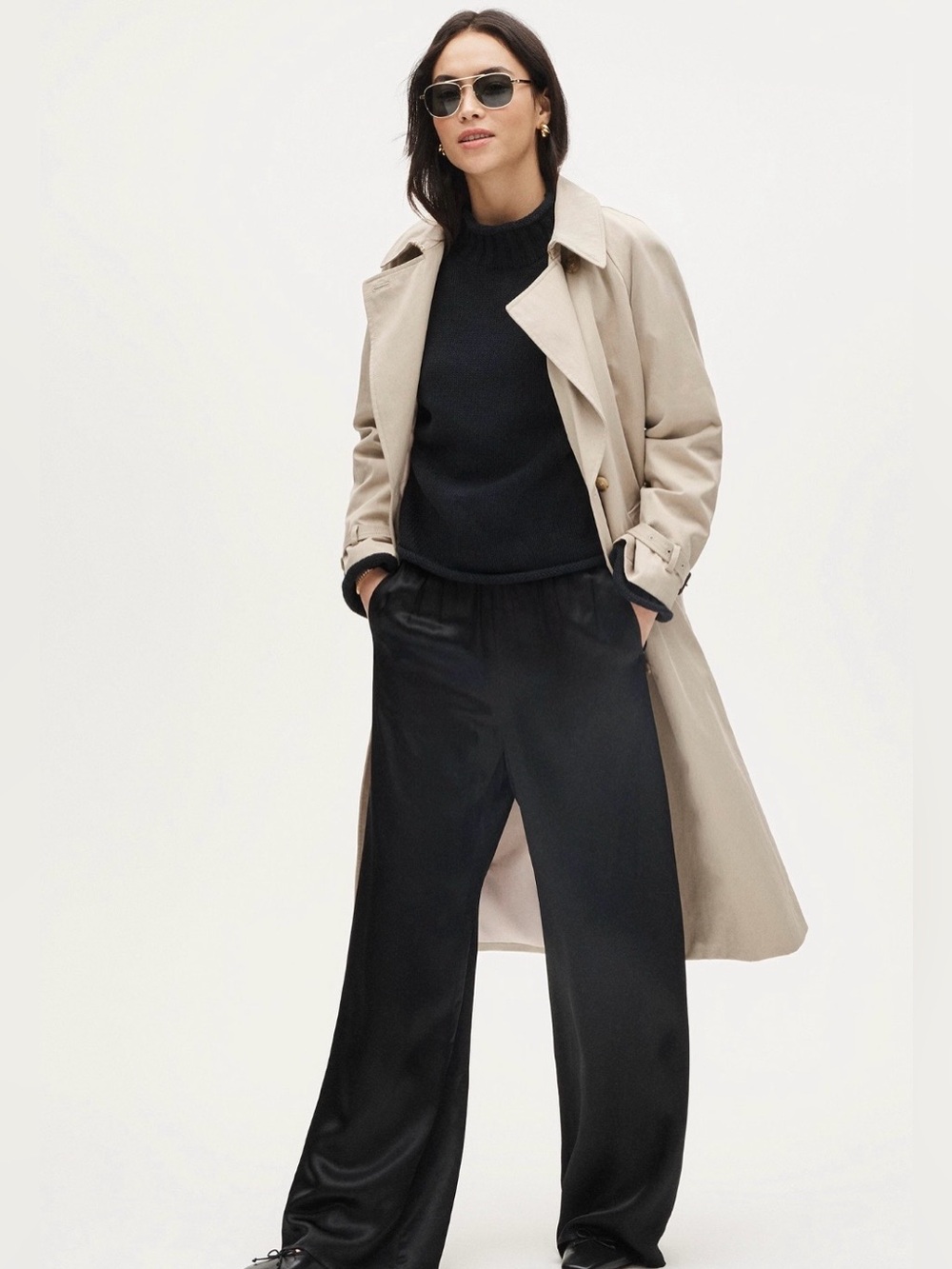Cosmo pant in luster charmeuse